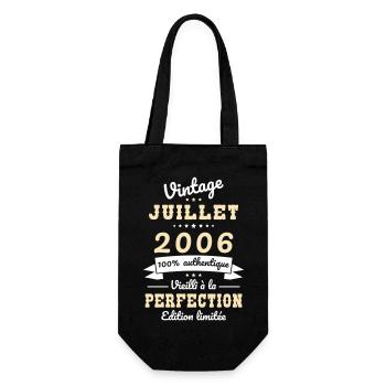 Anniversaire 20 ans - Vintage - Juillet 2006 - Sac à bouteille - noir - Devant