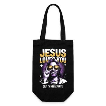 T-shirt préféré de Jesus Loves You - Sac à bouteille - noir - Devant