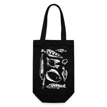 POISSONS - Sac à bouteille - noir - Devant