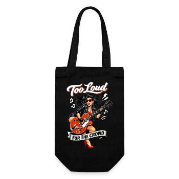 Pins Up Rockabilly : Trop bruyant pour la foule - Sac à bouteille - noir - Devant