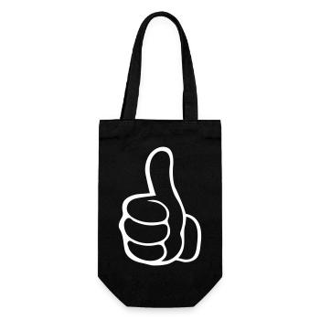 like hand - Gift Bag for Bottles - black - Front