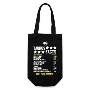 Zodiac sign Taurus - Gift Bag for Bottles - black - Front