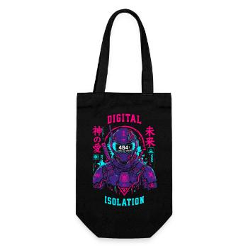 404 User Not Found Techwear Cyberpunk-Design - Geschenkbeutel für Flaschen - Schwarz - Vorne