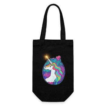 Emblème Licorne - Sac à bouteille - noir - Devant