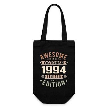 Legend Since October 1994 Birthday October 1994 - Gift Bag for Bottles - black - Front
