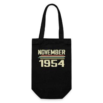 Millésime Novembre 1954 vintage rétro Novembre 1954 - Sac à bouteille - noir - Devant