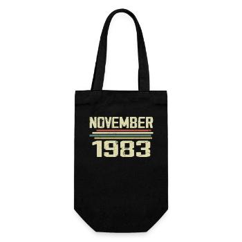 Millésime Novembre 1983 vintage rétro Novembre 1983 - Sac à bouteille - noir - Devant
