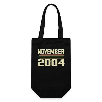Millésime Novembre 2004 Millésime rétro Novembre 2004 - Sac à bouteille - noir - Devant