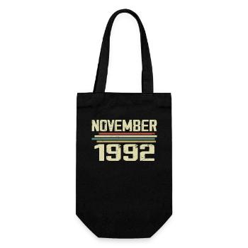 Millésime Novembre 1992 Vintage Rétro Novembre 1992 - Sac à bouteille - noir - Devant