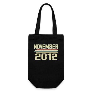 Vintage November 2012 Vintage Retro November 2012 - Gift Bag for Bottles - black - Front