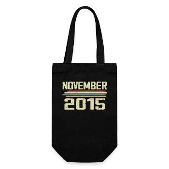 Vintage November 2015 vintage Retro November 2015 - Gift Bag for Bottles - black - Front