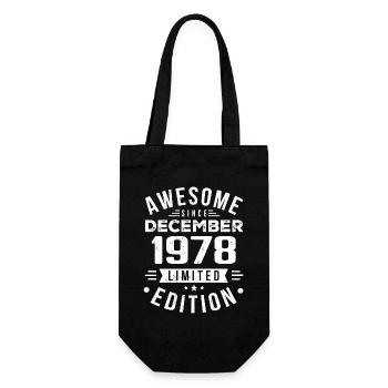 Cadeau d’anniversaire né en décembre 1978 - Sac à bouteille - noir - Devant