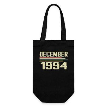 December 1994 Vintage Vintage Retro Birthday - Gift Bag for Bottles - black - Front