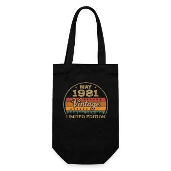 May Gift May 1981 Jubilee May 1981 May 1981 - Gift Bag for Bottles - black - Front