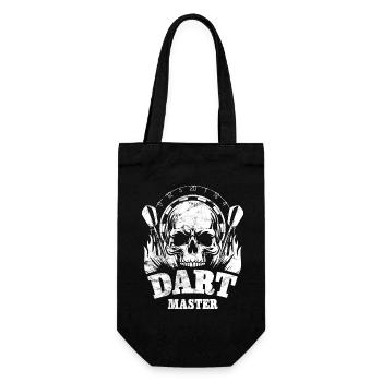 Dart Totenkopf - Dart Master - Geschenkbeutel für Flaschen - Schwarz - Vorne