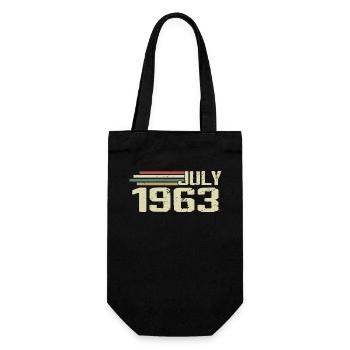 Anniversaire juillet 1963 Année 1963 juillet Né en 1963 - Sac à bouteille - noir - Devant