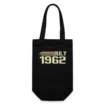Anniversaire juillet 1962 Année 1962 juillet Né en 1962 - Sac à bouteille - noir - Devant