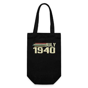 Birthday July 1940 Year 1940 July Year 1940 - Gift Bag for Bottles - black - Front