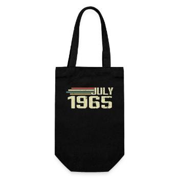 Anniversaire juillet 1965 Année 1965 juillet Né en 1965 - Sac à bouteille - noir - Devant