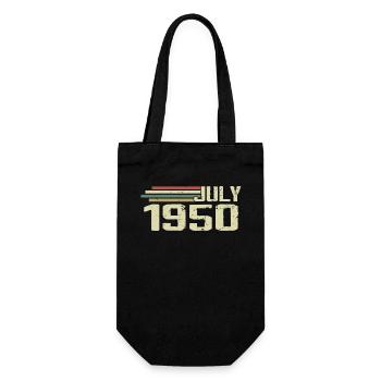 Anniversaire juillet 1950 Année 1950 juillet Né en 1950 - Sac à bouteille - noir - Devant