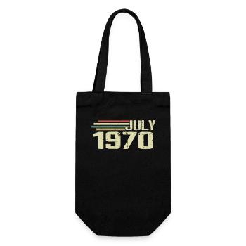Anniversaire Juillet 1970 Année 1970 Juillet Année 1970 - Sac à bouteille - noir - Devant