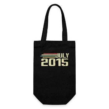 Birthday July 2015 Year 2015 July Vintage 2015 - Gift Bag for Bottles - black - Front