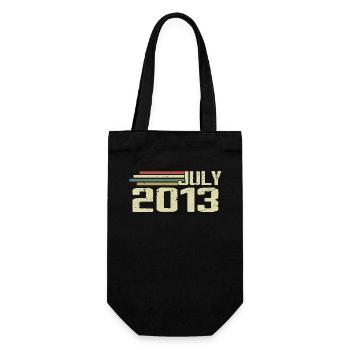 Birthday July 2013 Year 2013 July Vintage 2013 - Gift Bag for Bottles - black - Front