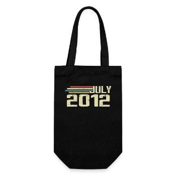 Birthday July 2012 Year 2012 July Year 2012 - Gift Bag for Bottles - black - Front