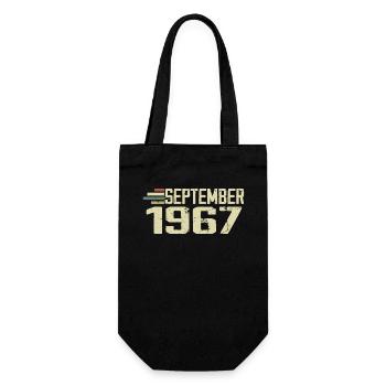 September 1967 Vintage Gift Idea September 1967 - Gift Bag for Bottles - black - Front