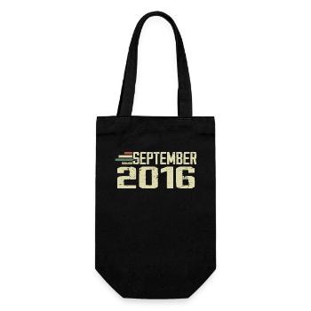 September 2016 Vintage Gift Idea September 2016 - Gift Bag for Bottles - black - Front