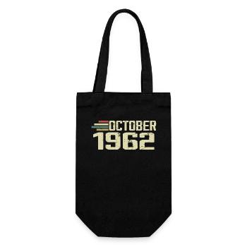 October 1962 - Geburtstag im Oktober 1962 - Geschenkbeutel für Flaschen - Schwarz - Vorne