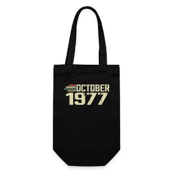 Octobre 1977 - Anniversaire en octobre 1977 - Sac à bouteille - noir - Devant