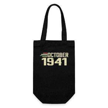 October 1941 - Birthday in October 1941 - Gift Bag for Bottles - black - Front