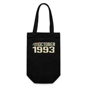 October 1993 - Birthday in October 1993 - Gift Bag for Bottles - black - Front