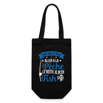 Si je peux aller à la pêche le reste je m'en fish - Sac à bouteille - noir - Devant