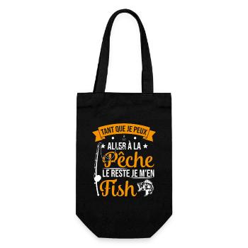 Si je peux aller à la pêche le reste je m'en fish - Sac à bouteille - noir - Devant
