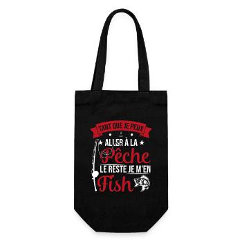 Si je peux aller à la pêche le reste je m'en fish - Sac à bouteille - noir - Devant