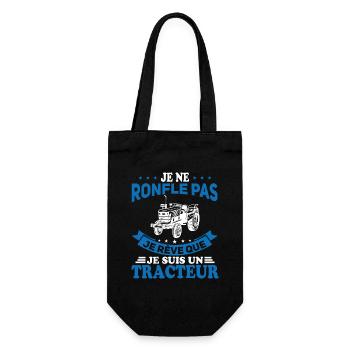 Je ne Ronfle pas je rêve que je suis un Tracteur - Sac à bouteille - noir - Devant