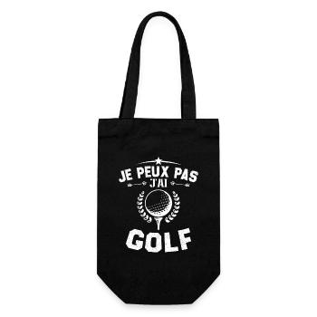 Je Peux Pas J'ai Golf Cadeau Pour Joueur De Golf - Sac à bouteille - noir - Devant
