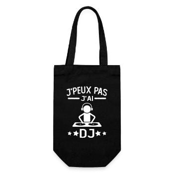 JE PEUX PAS J'AI DJ cadeau humour mix - Sac à bouteille - noir - Devant