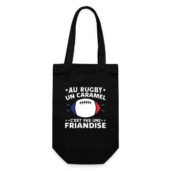 Au Rugby Un Caramel C'est Pas Une Friandise - Sac à bouteille - noir - Devant