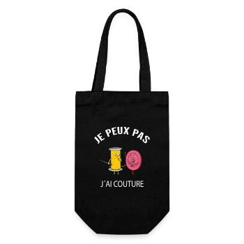 JE PEUX PAS J' AI COUTURE - Sac à bouteille - noir - Devant