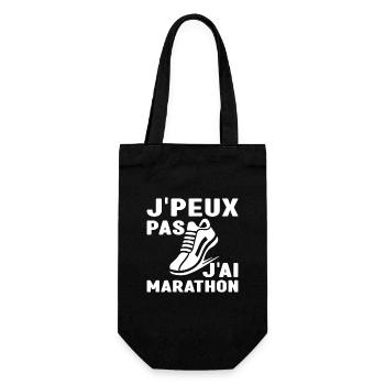 Je Peux Pas J'Ai Marathon Humour Marathon - Sac à bouteille - noir - Devant