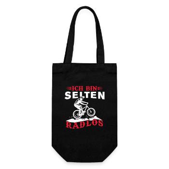 I Am Wheelless Bike Design for Cyclists - Gift Bag for Bottles - black - Front