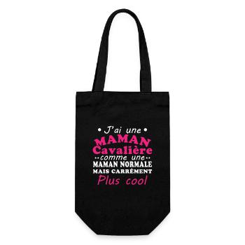 J'ai une maman cavalière - Sac à bouteille - noir - Devant