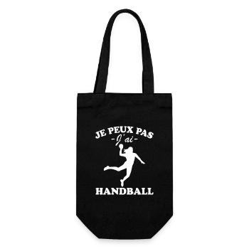 Je peux pas j'ai Handball - Sac à bouteille - noir - Devant