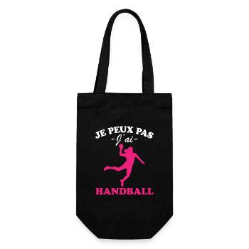 Je peux pas j'ai Handball - Sac à bouteille - noir - Devant