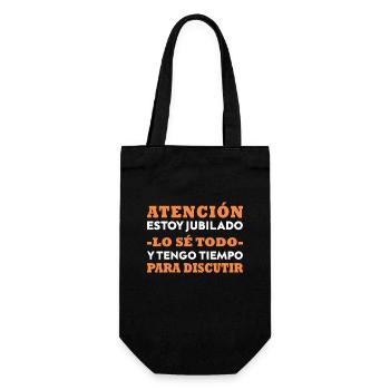 Jubila Funny I'm A Professional Grandparent - Gift Bag for Bottles - black - Front