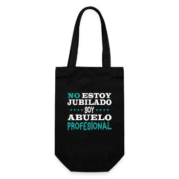 I'm not retired, I'm a professional grandfather - Gift Bag for Bottles - black - Front