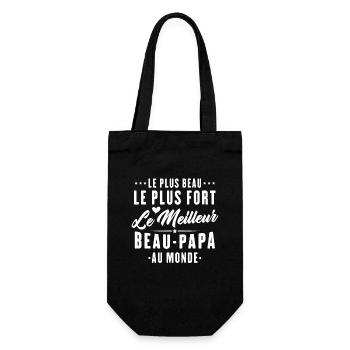 The best dad in the world - Gift Bag for Bottles - black - Front